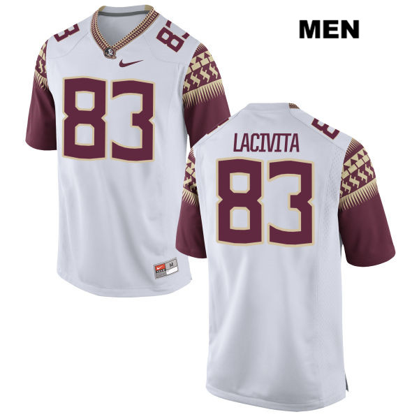 Men's NCAA Nike Florida State Seminoles #83 Bryan LaCivita College White Stitched Authentic Football Jersey YJU7269JL